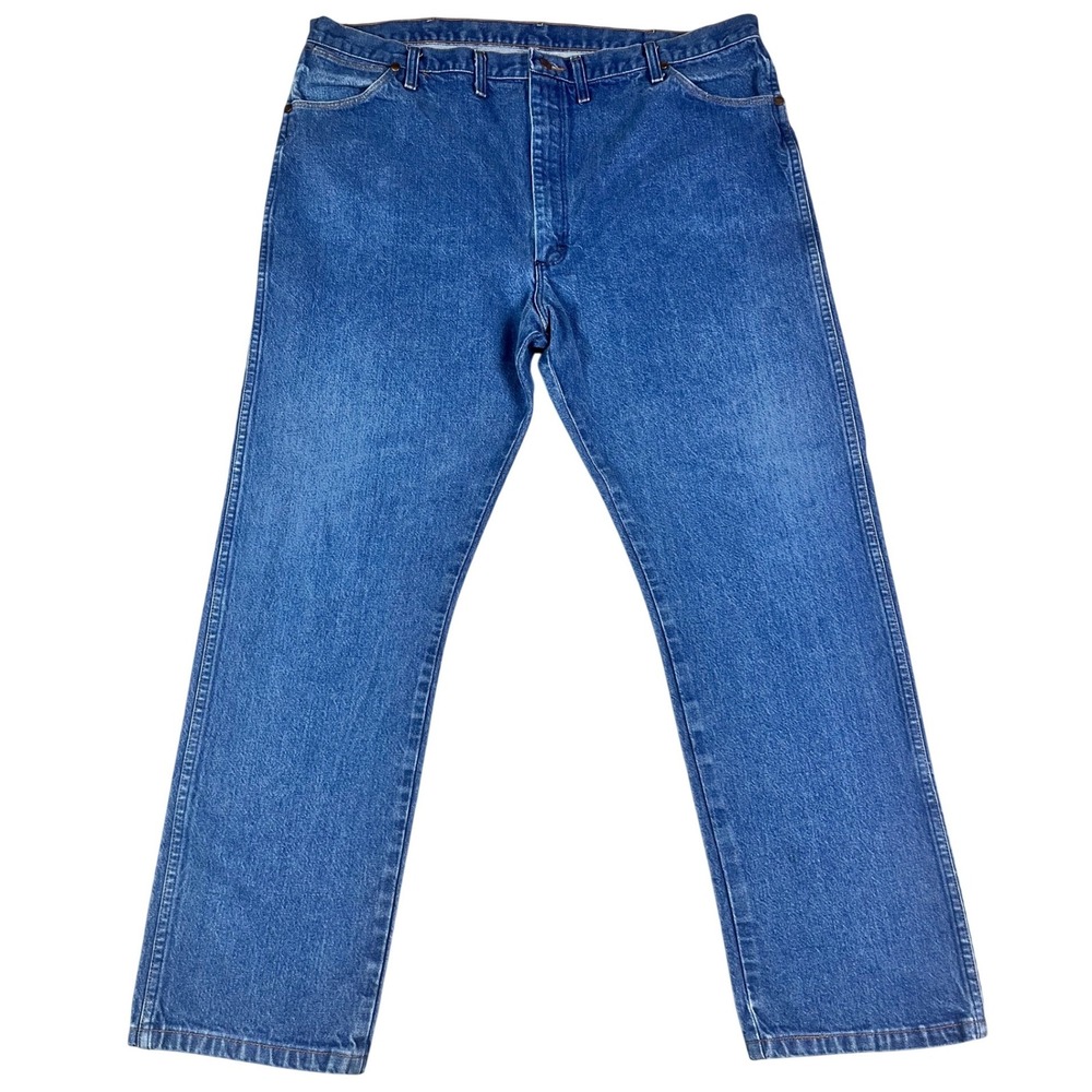 Wrangler 13MWZ Cowboy Cut Original Fit Blue Jeans Mens 43x31.5* Straight Leg EUC